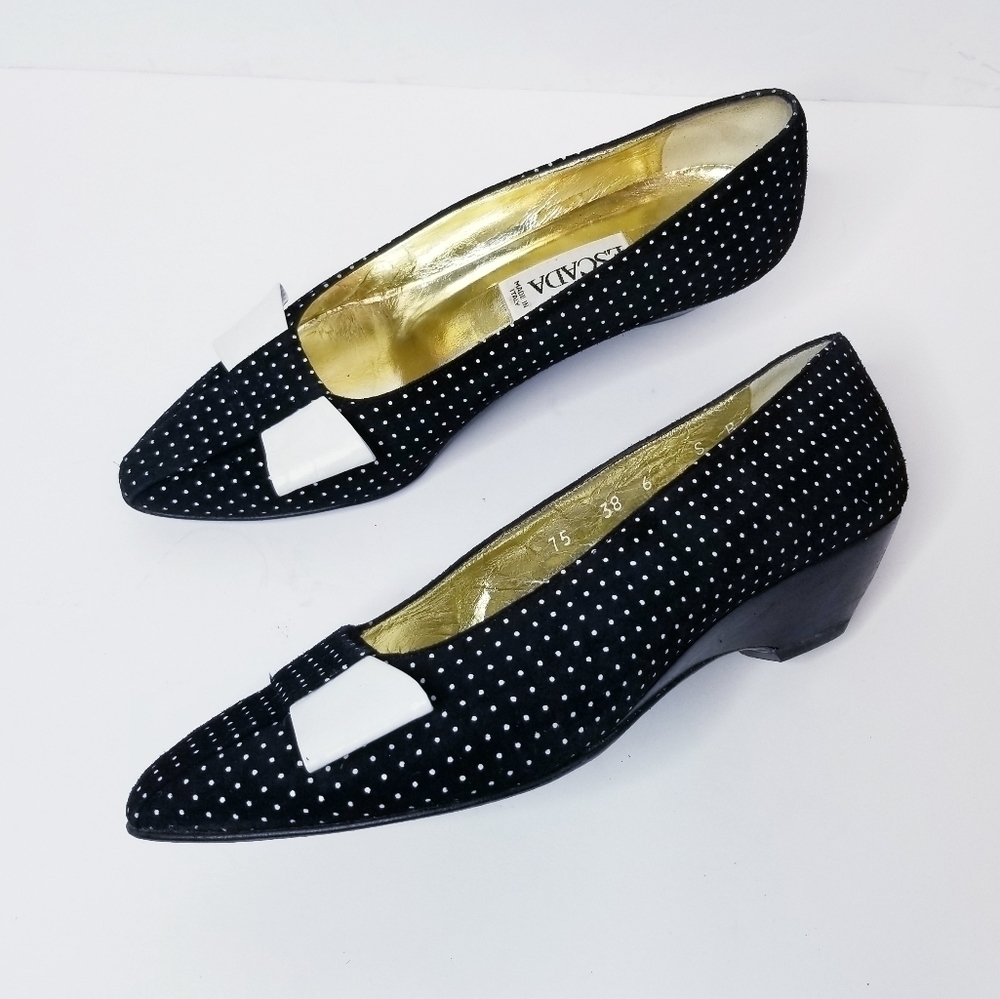 Vintage Escada polka‎ dot heels